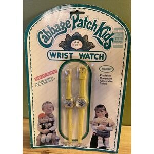 Vintage Cabbage Patch Kids Wrist Watch 1983, Yellow, New In Box‎